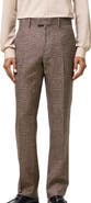 Burberry Check Wool Linen Blend Sloane Tailored Trousers