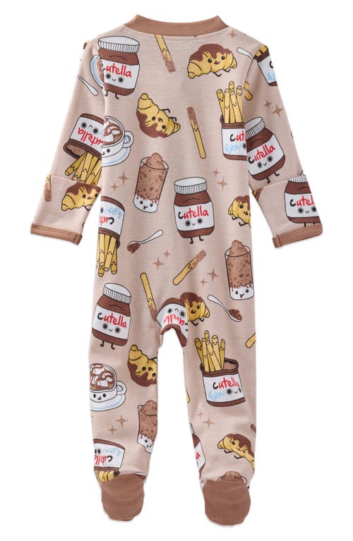 Butterblu Scout One-piece Organic Cotton Pajamas In Neutral