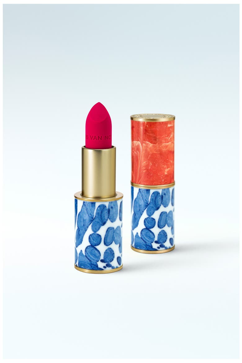Refillable Lipstick Case, Alternate, color, CORAL CERAMIC