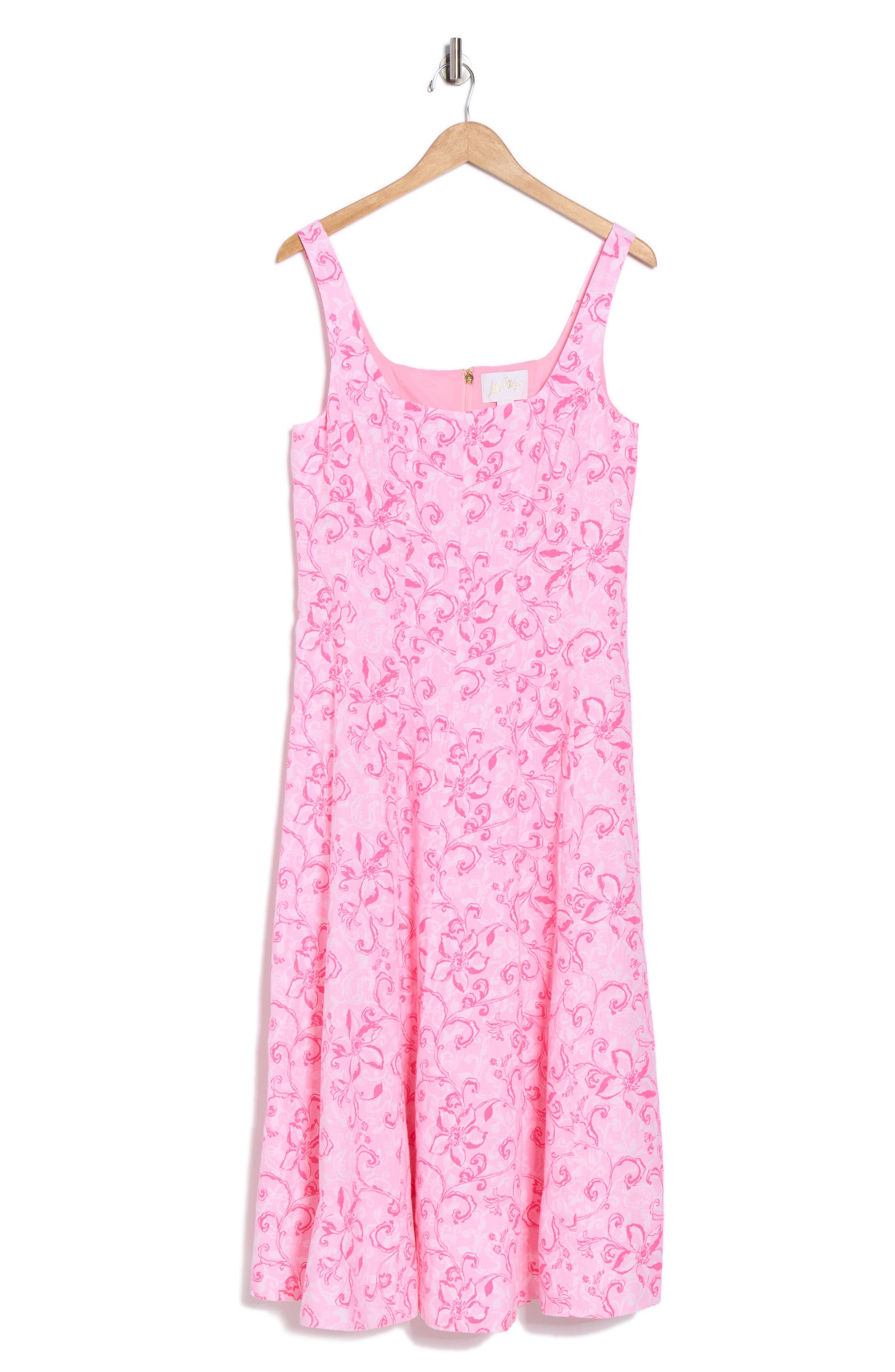 Calina Floral Cotton Jersey Fit & Flare Dress