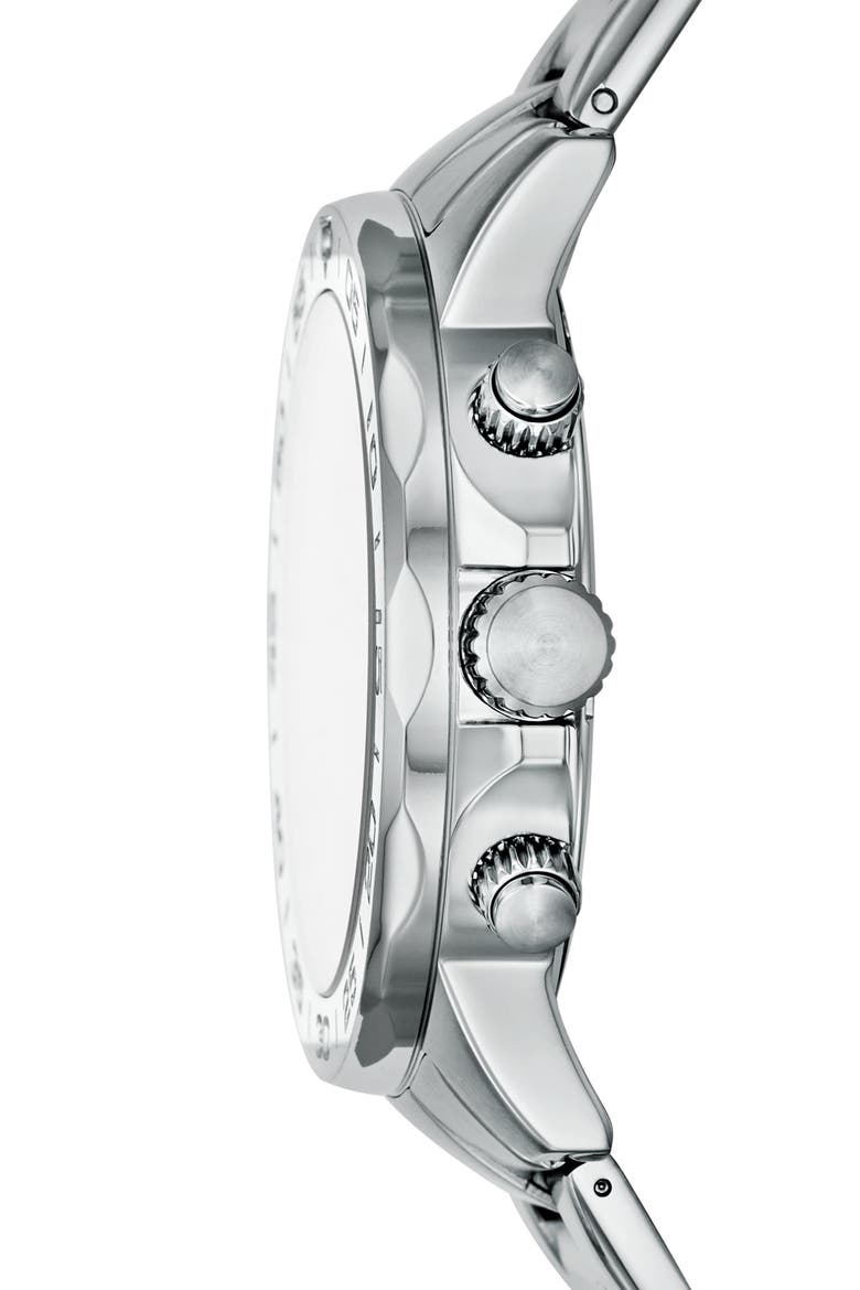 Bannon Multifunction Stainless Steel Watch, Alternate, color, SILVER