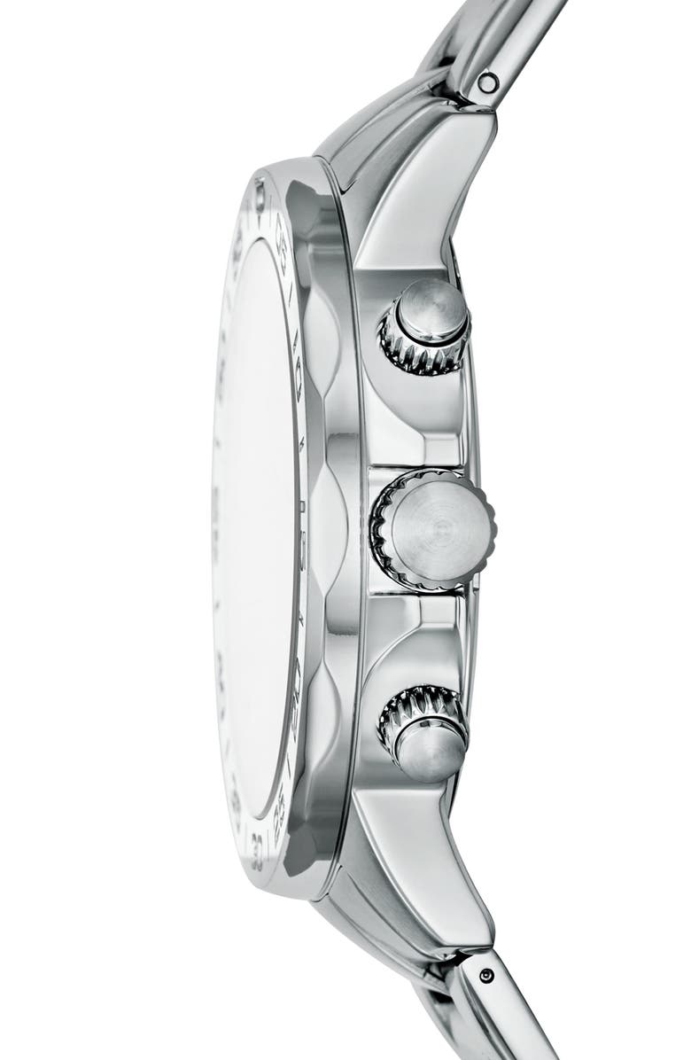 Fossil Bannon Multifunction Stainless Steel Watch, Alternate, color, Silver