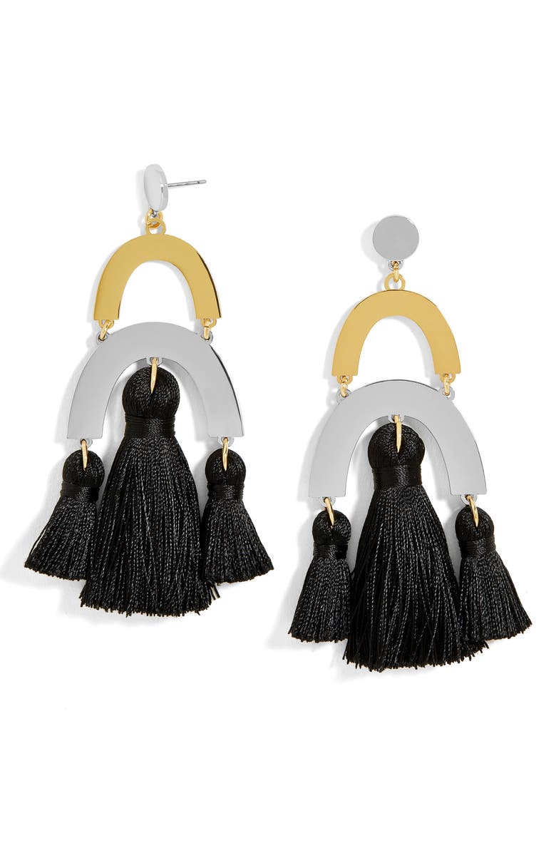 BaubleBar Shamia Tassel Drop Earrings, Main, color, 