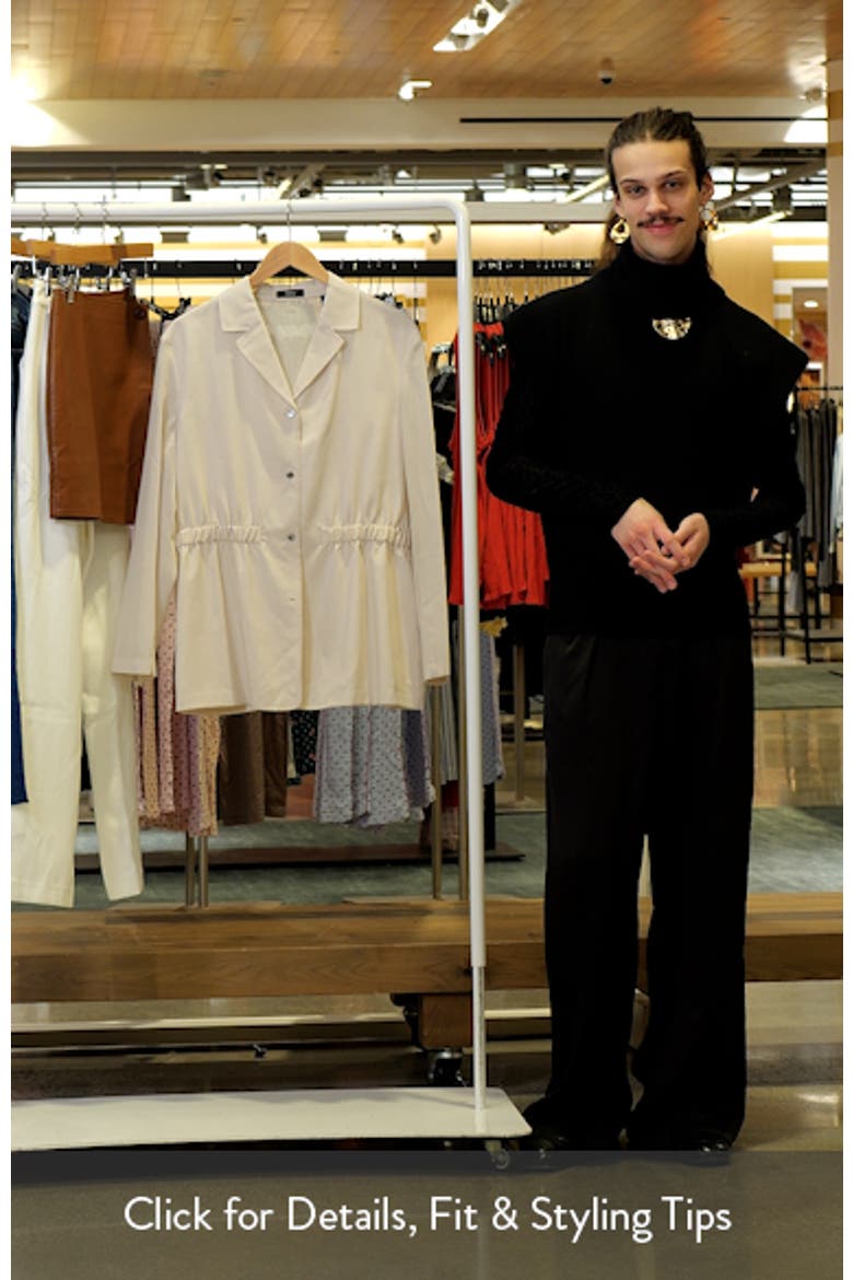 Cinched Waist Wool Blend Jacket video