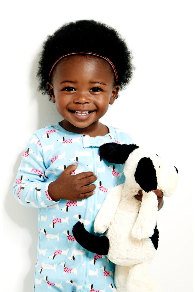 Bashful Puppy 12.5-Inch Plushie, Alternate, color, CREAM/BLACK