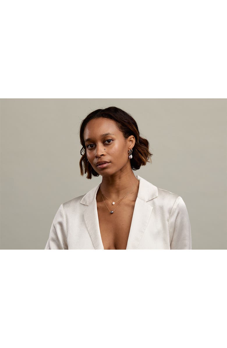 Set & Stones Charlize Pearl Necklace, Alternate, color, Gold / Peacock