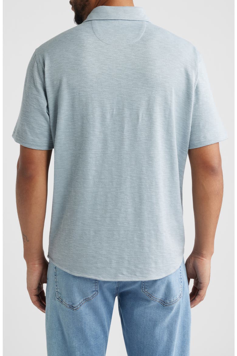Riley Short Sleeve Button-Up Shirt, Alternate, color, STORM