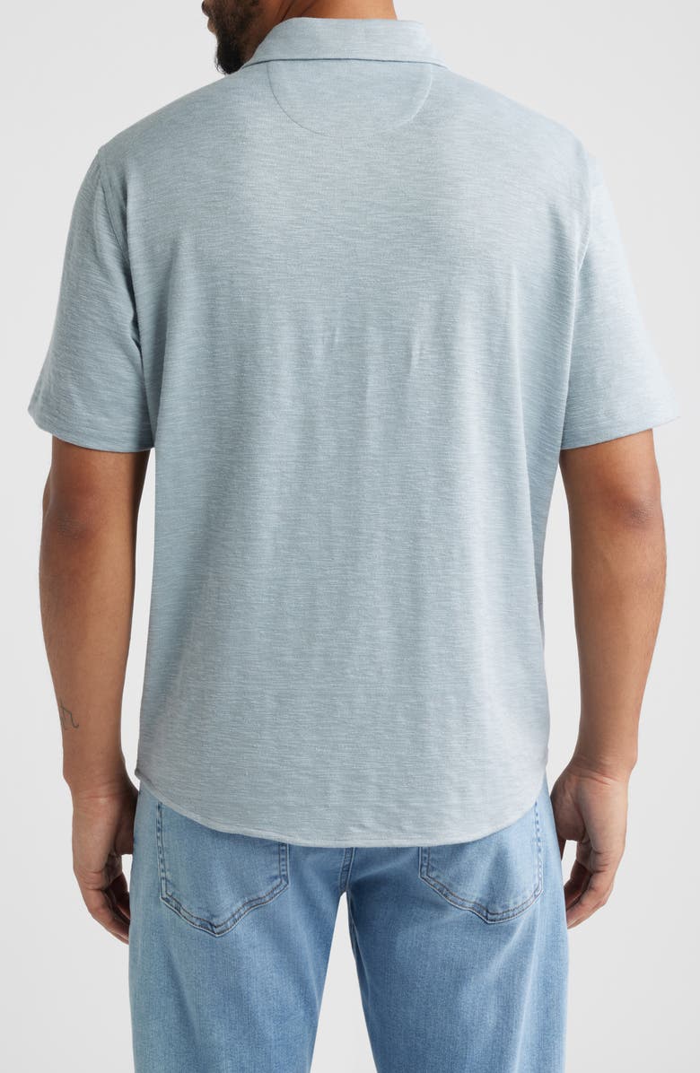 Johnston & Murphy Riley Short Sleeve Button-Up Shirt, Alternate, color, Storm