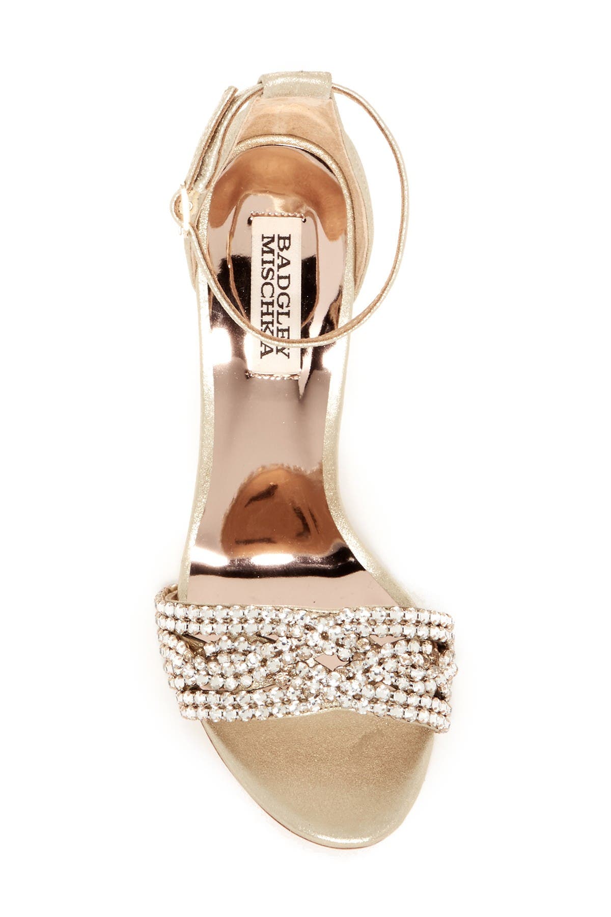 Badgley Mischka Collection Badgley Mischka Tessa Crystal Embellished Sandal, Alternate, color, 