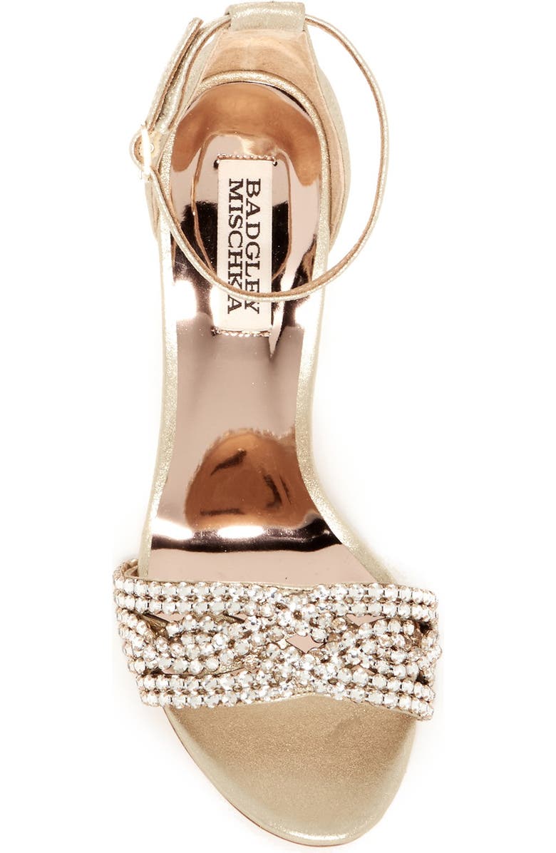 Badgley Mischka Collection Badgley Mischka Tessa Crystal Embellished Sandal, Alternate, color,