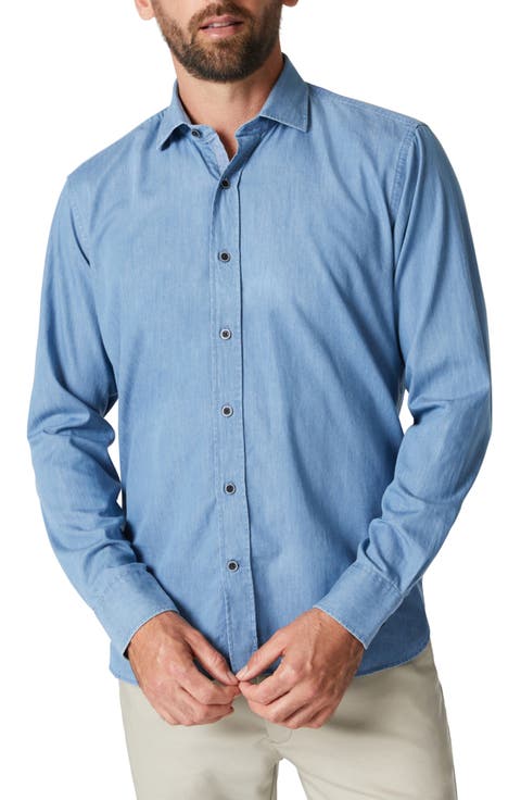 Denim Button-Up Shirt