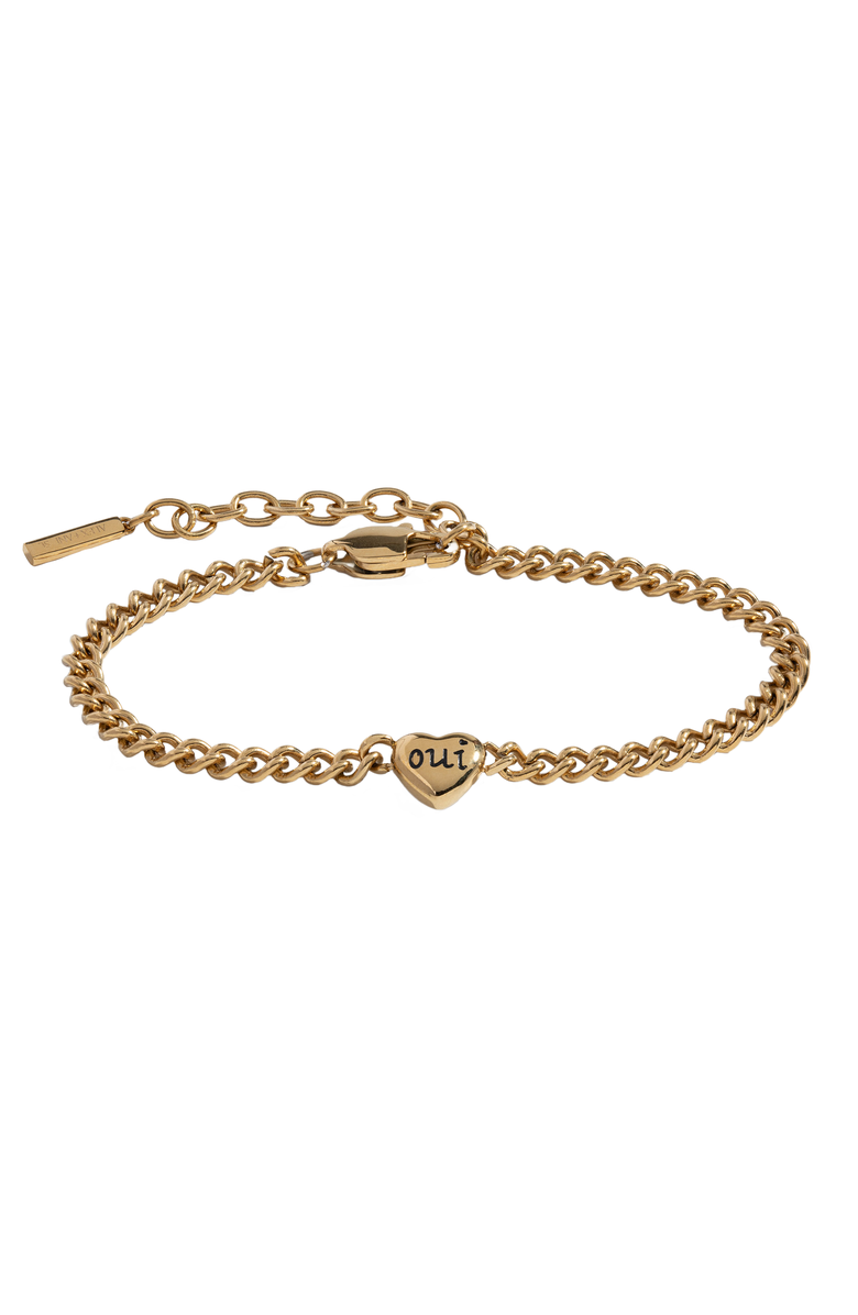 Alex and Ani Oui Non Heart Inline Bracelet, Main, color,