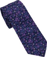 Ben Sherman Floral Jacquard Slim Tie