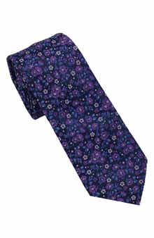 Ben Sherman Floral Jacquard Slim Tie