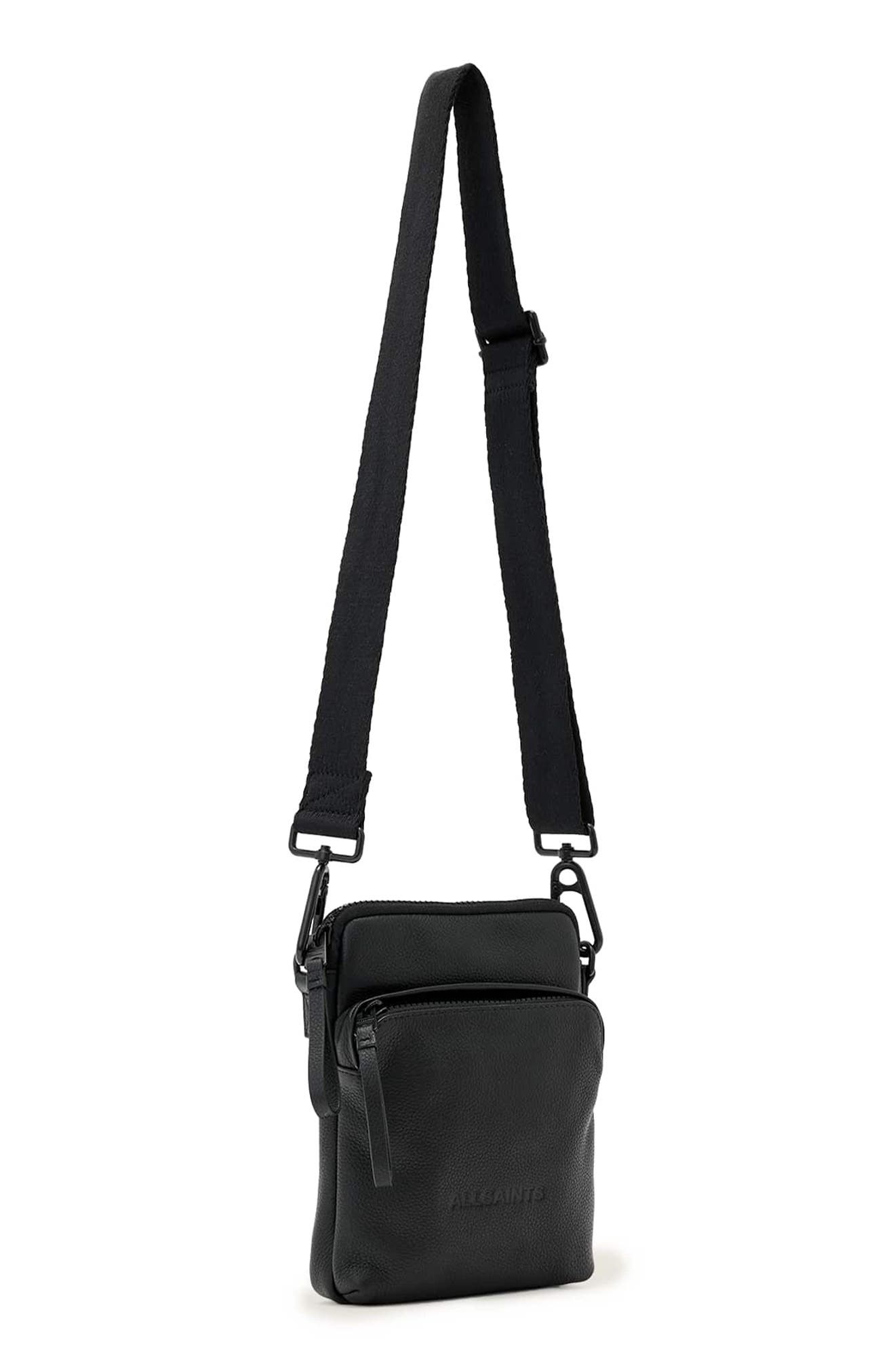 Falcon N/S Crossbody Pouch, Alternate, color, BLACK