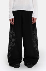 JADED LONDON Glitter Tattoo Monster Sweatpants