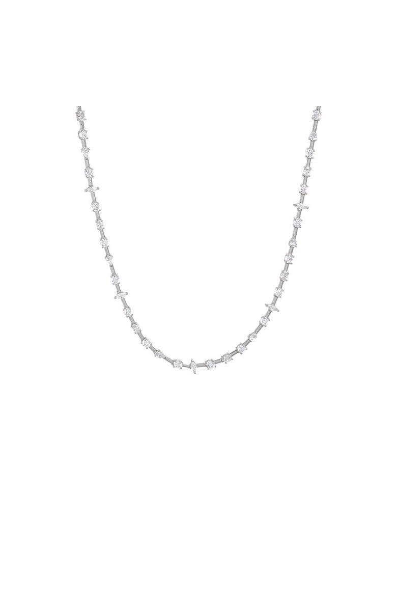 BY ADINA EDEN CZ Multi Shape Wired Tennis Necklace, Alternate, color, Gold