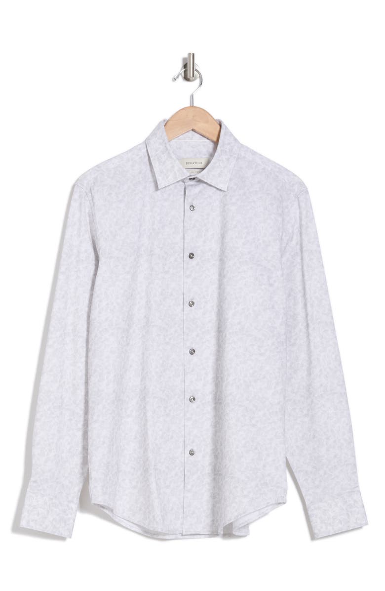 Bugatchi James Stretch Cotton Button-Up Shirt, Alternate, color,
