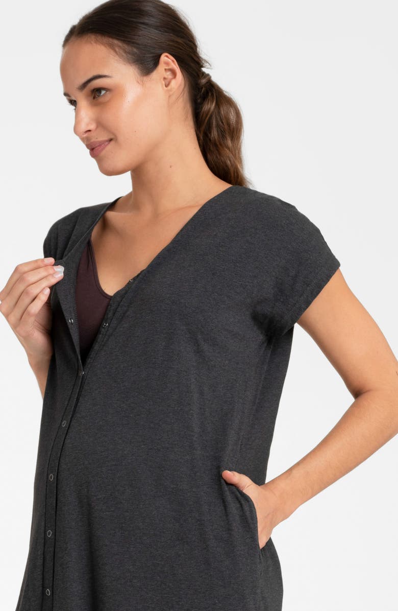 Seraphine Hospital Bag Maternity/Nursing Labor Nightgown, Alternate, color,