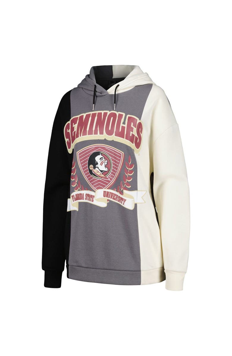 GAMEDAY COUTURE Women's Gameday Couture Black Florida State Seminoles Hall of Fame Colorblock Pullover Hoodie, Alternate, color, 