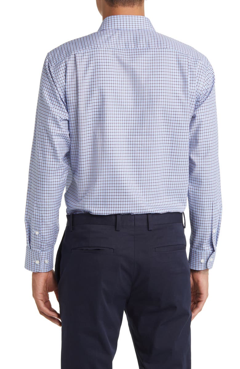 Nordstrom Trim Fit Non-Iron Houndstooth Dress Shirt, Alternate, color,