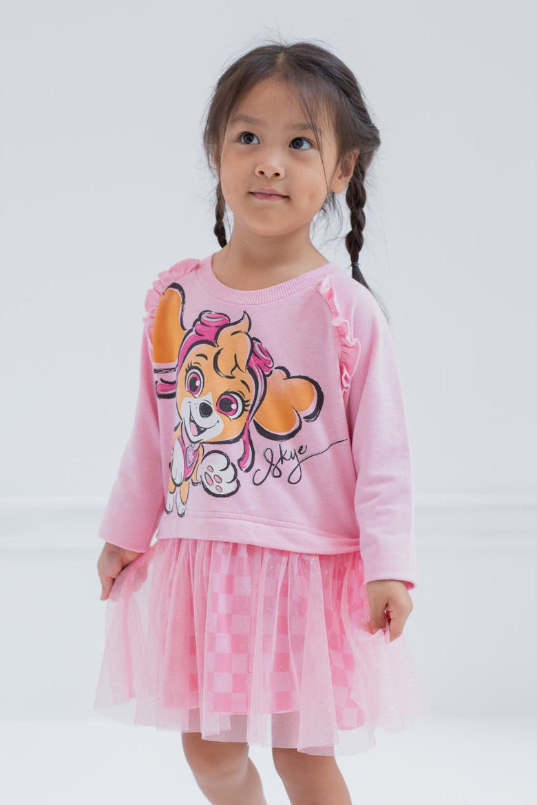 Skye Glitter Tutu Dress, Alternate, color, Skye Pink