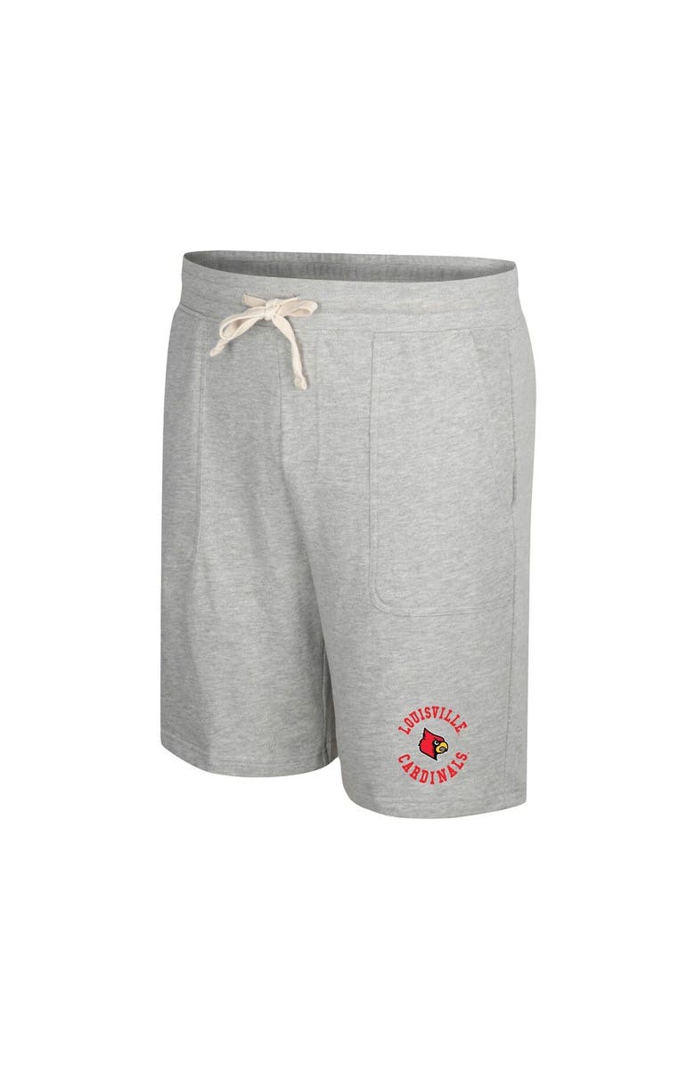 COLOSSEUM Men's Colosseum Heather Gray Louisville Cardinals Love To Hear This Terry Shorts, Alternate, color, Heather Gray