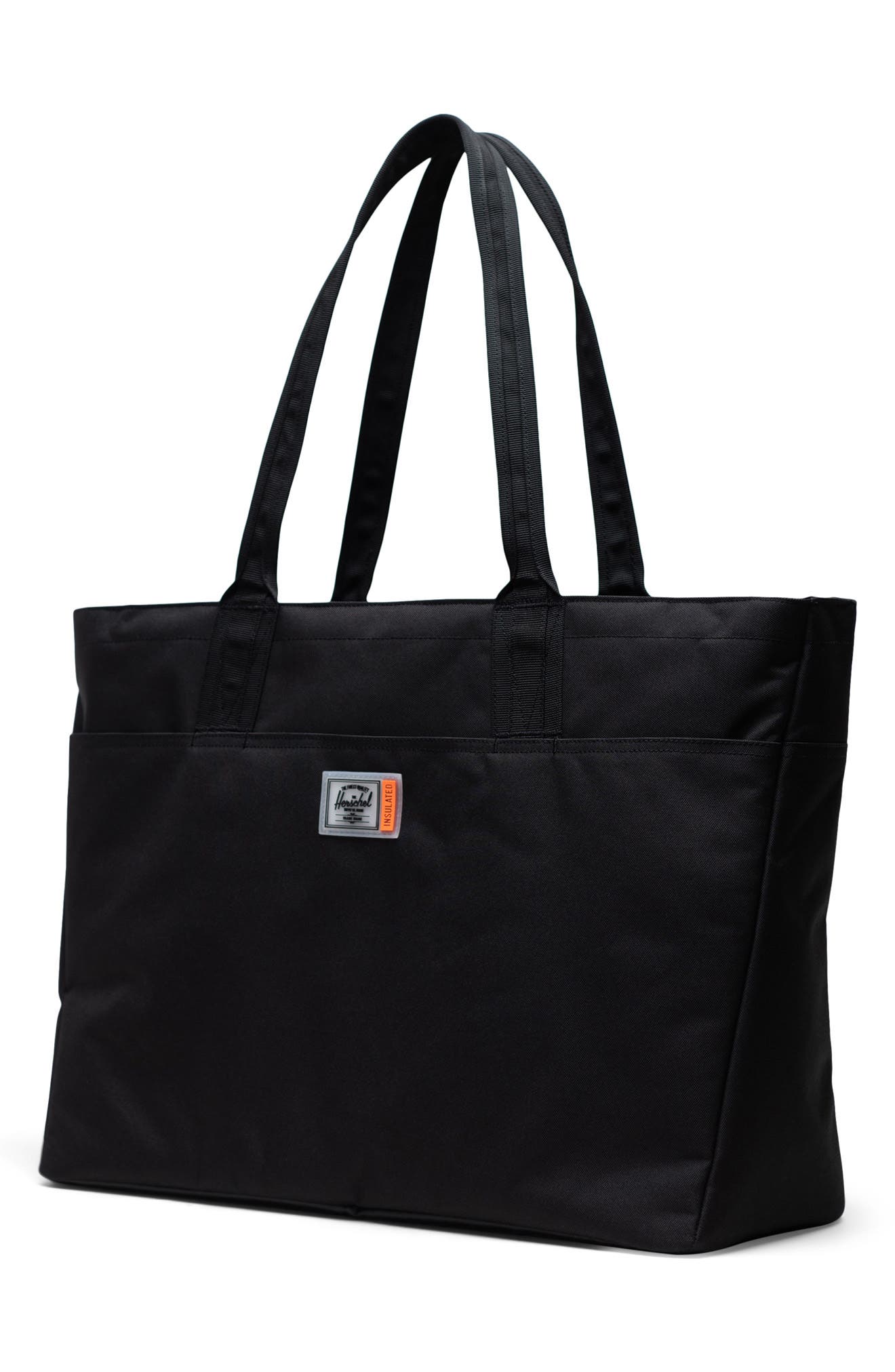 Herschel Supply Co. Alexander Insulated Recycled Polyester Zip Tote and Bottle Holder, Alternate, color, 