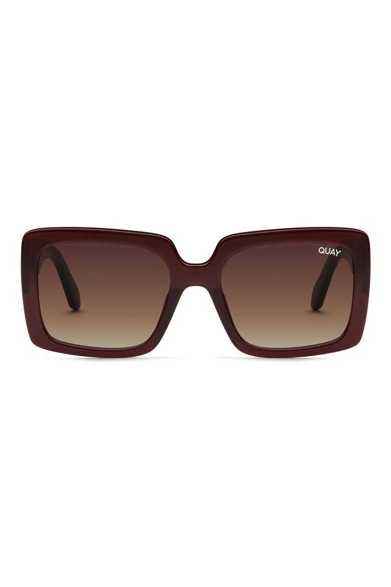 Australia x Paris Total Vibe 54mm Square Sunglasses, Main, color, BRN BRN