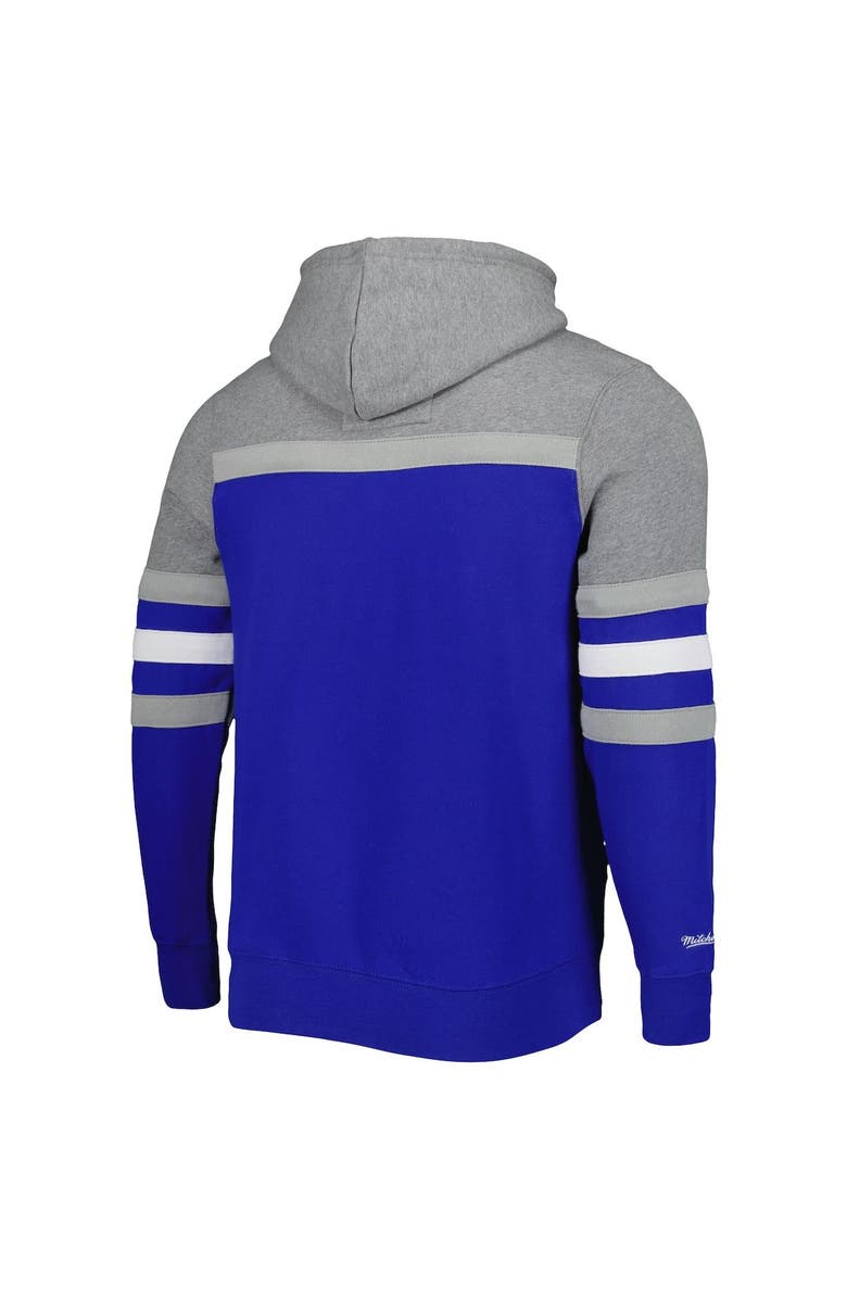 Mitchell & Ness Men's Mitchell & Ness Royal/Heathered Gray Indianapolis Colts Head Coach Pullover Hoodie, Alternate, color, Royal