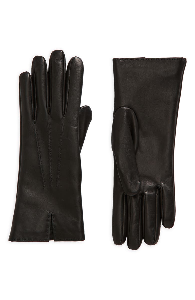 The Row Florence Leather Gloves, Main, color,