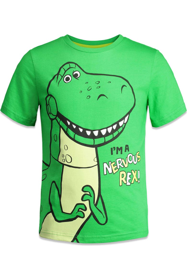 Toy Story 4-Pack Short Sleeve T-Shirts, Alternate, color, Woody Buzz Multi