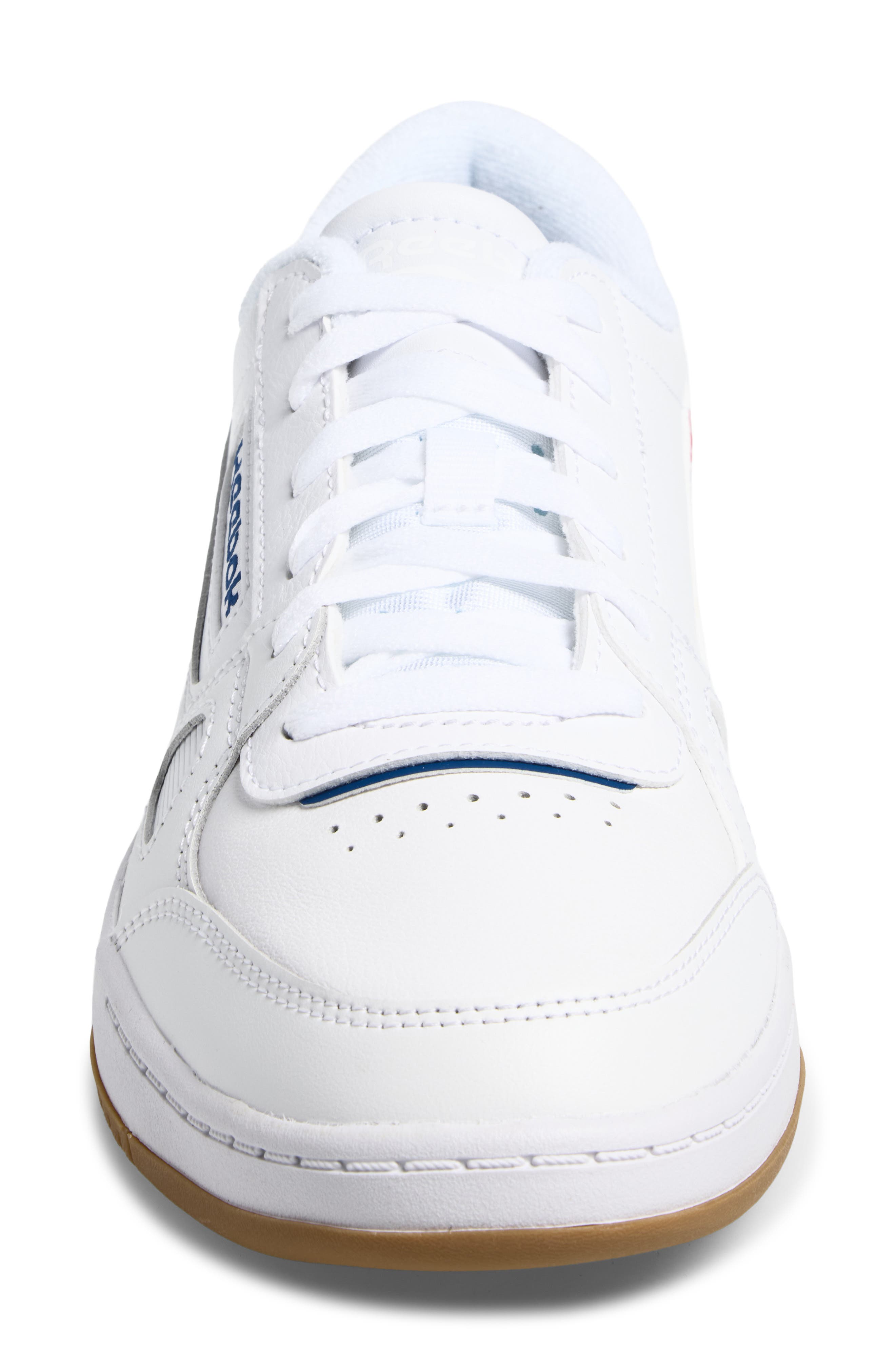 Court LXS Leather Sneaker, Alternate, color, WHITE