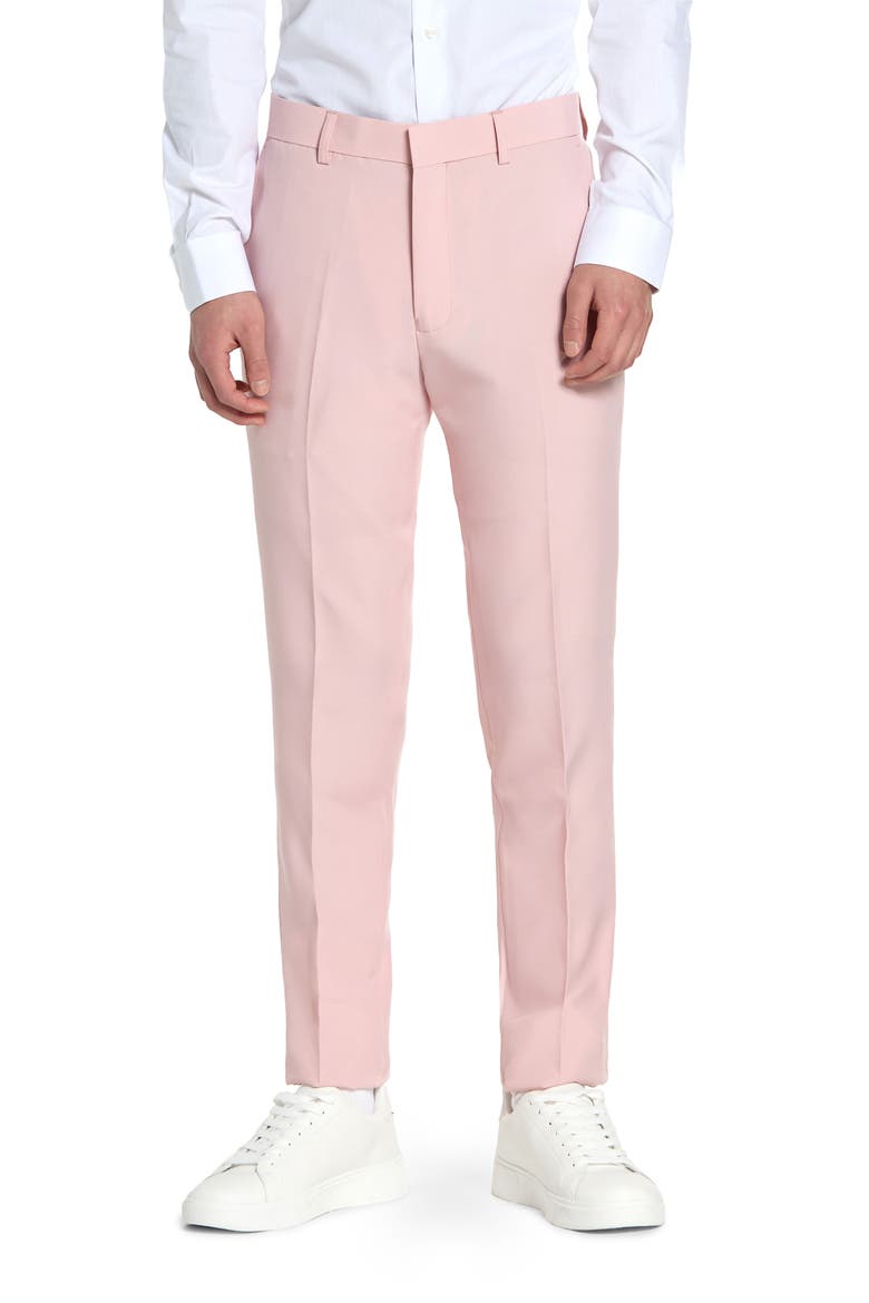 Kids' Blush Two-Piece Suit & Clip-On Tie, Alternate, color, PINK