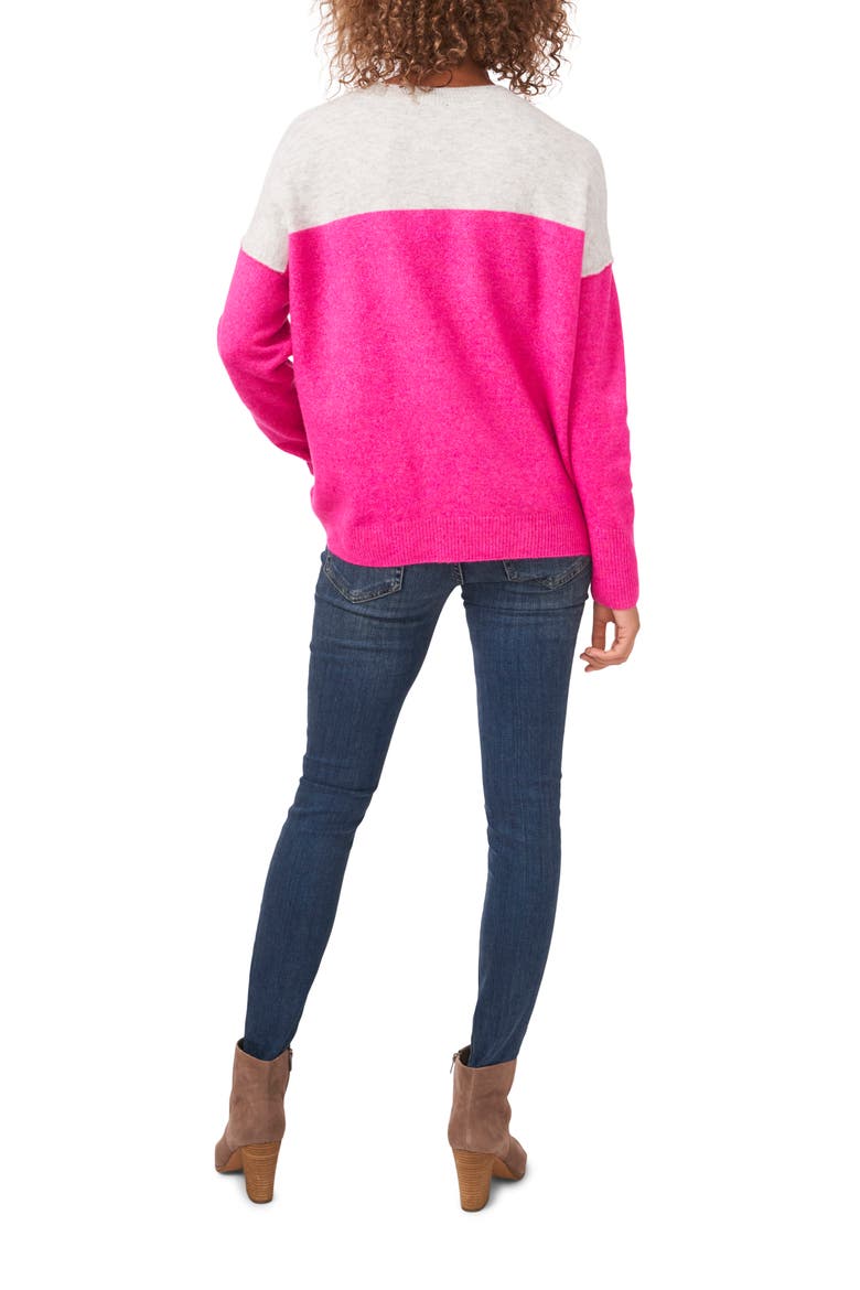 Extended Shoulder Colorblock Sweater, Alternate, color, PARADOX
