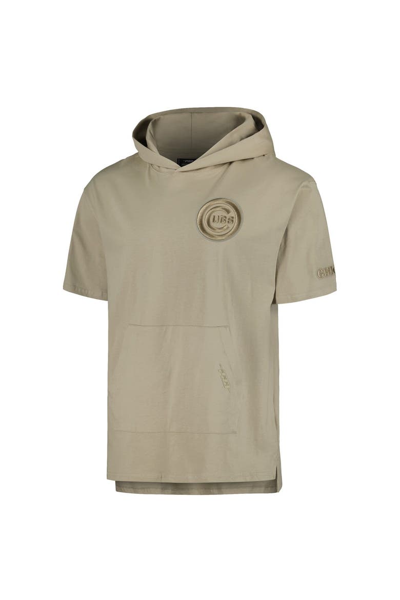 Men's Pro Standard Khaki Chicago Cubs Neutral Hoodie T-Shirt, Alternate, color, Khaki