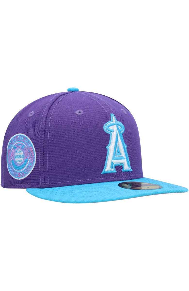 New Era Men's New Era Purple Los Angeles Angels Vice 59FIFTY Fitted Hat, Main, color, 