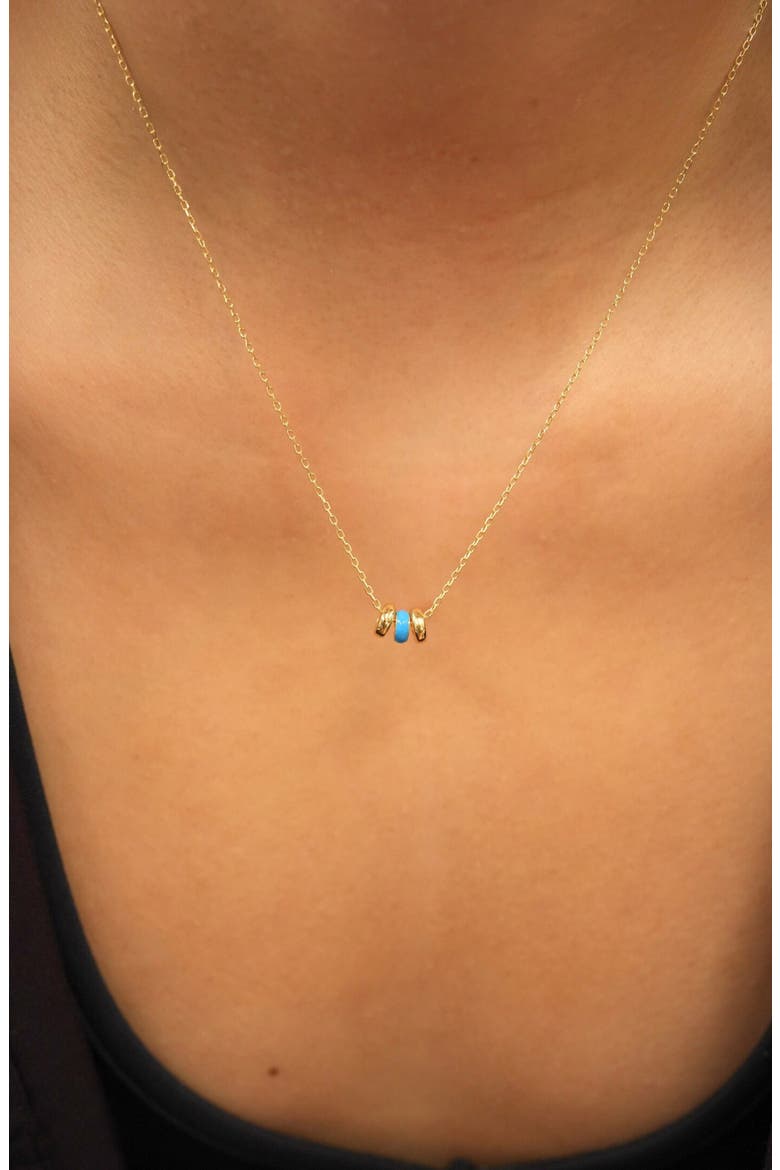 Bead Charm Necklace, Alternate, color, GOLD