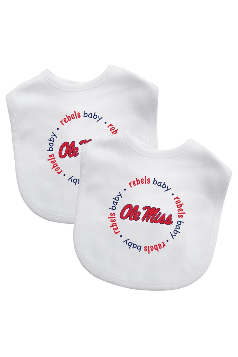 Ole Miss Rebels - Baby Bibs 2-Pack, Main, color, White