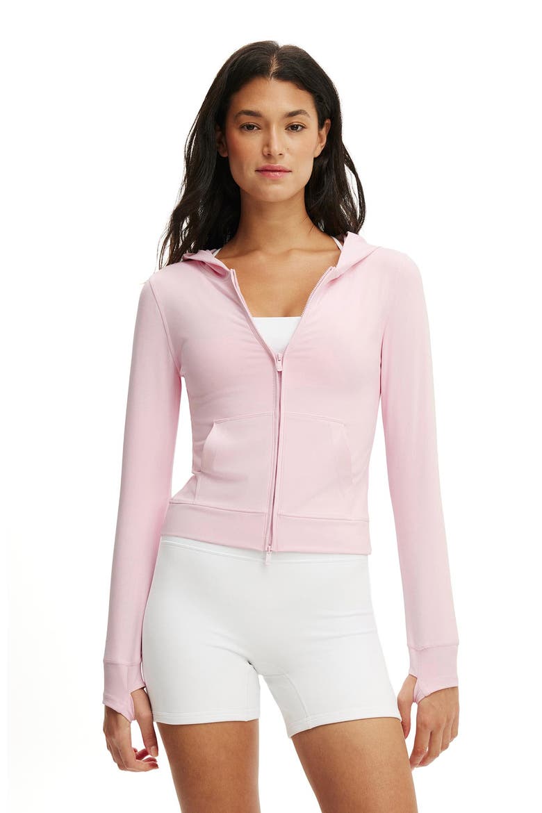 Women's Active Ultra Soft Hooded Jacket, Main, color, Cherry Dream