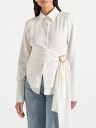 Manière De Voir Fia Wrap Shirt With Hardware Detail