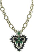 OLIVIA WELLES Bejeweled Pendant Statement Necklace