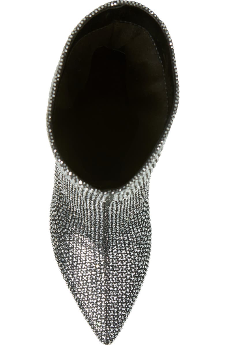 Open Edit Tilly Crystal Embellished Bootie, Alternate, color, Silver