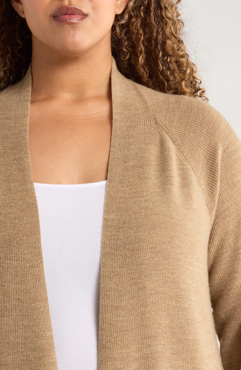 Eileen Fisher Open Front Wool Cardigan, Alternate, color, 