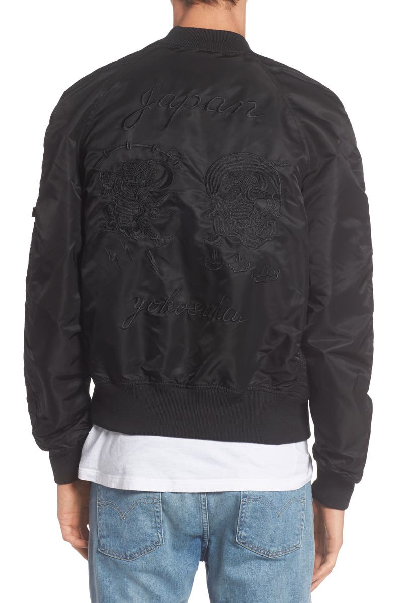 Alpha Industries Reversible Souvenir Jacket, Alternate, color, 