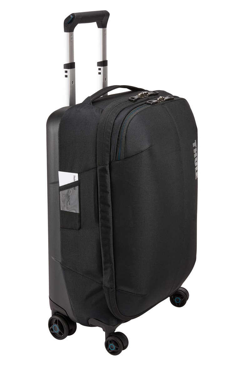Subterra 22-Inch Spinner Carry-On, Alternate, color, BLACK
