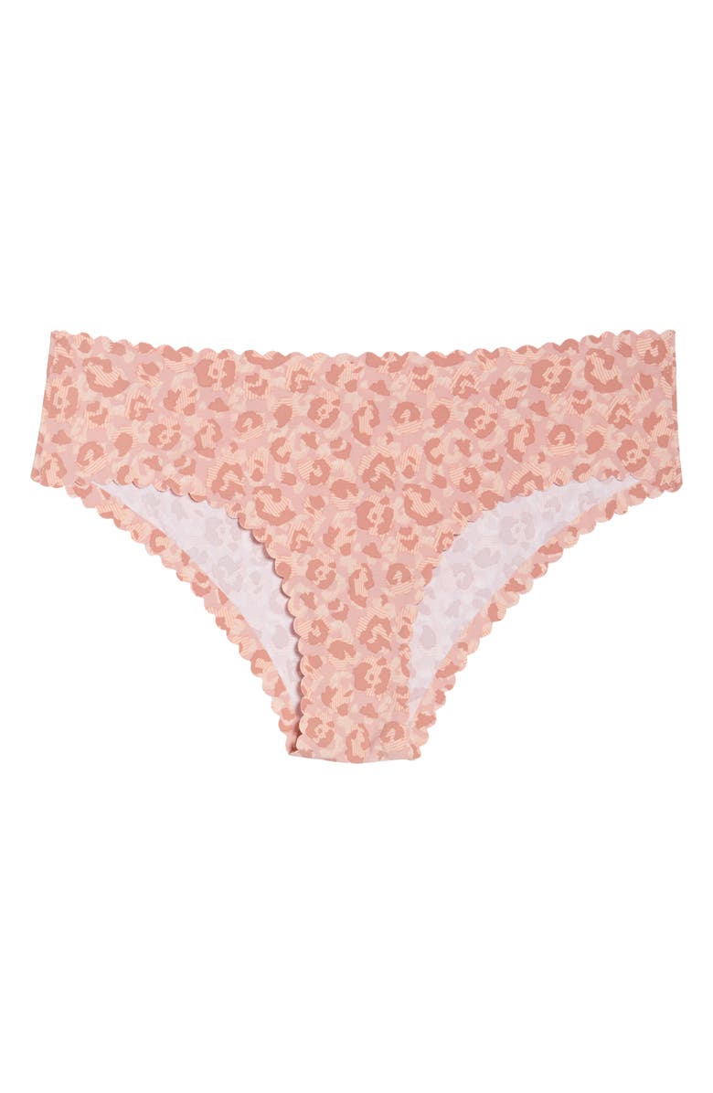 Knix Essential Scallop Cheeky Bikini, Alternate, color,