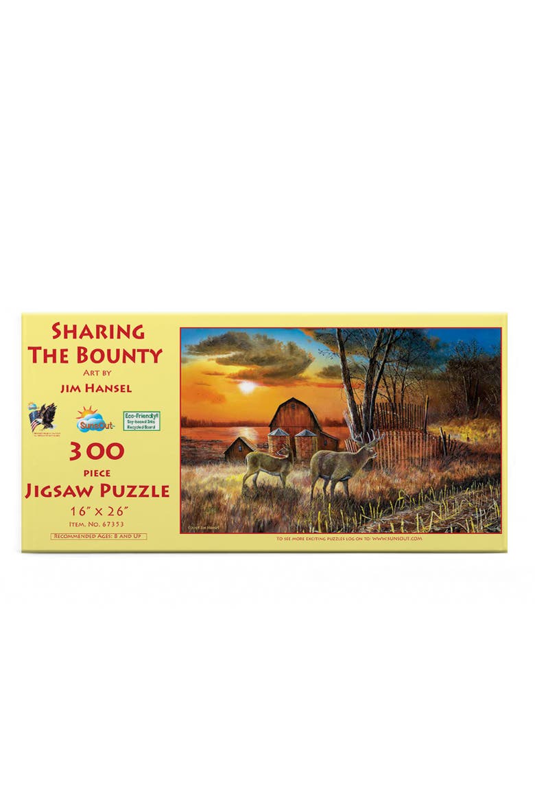 Sharing the Bounty 300 piece Jigsaw Puzzle for Adults, Alternate, color, Multicolor