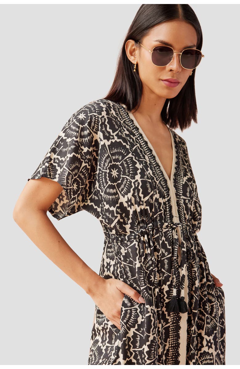 Omika Pia Caftan, Alternate, color, Carmen Graphite