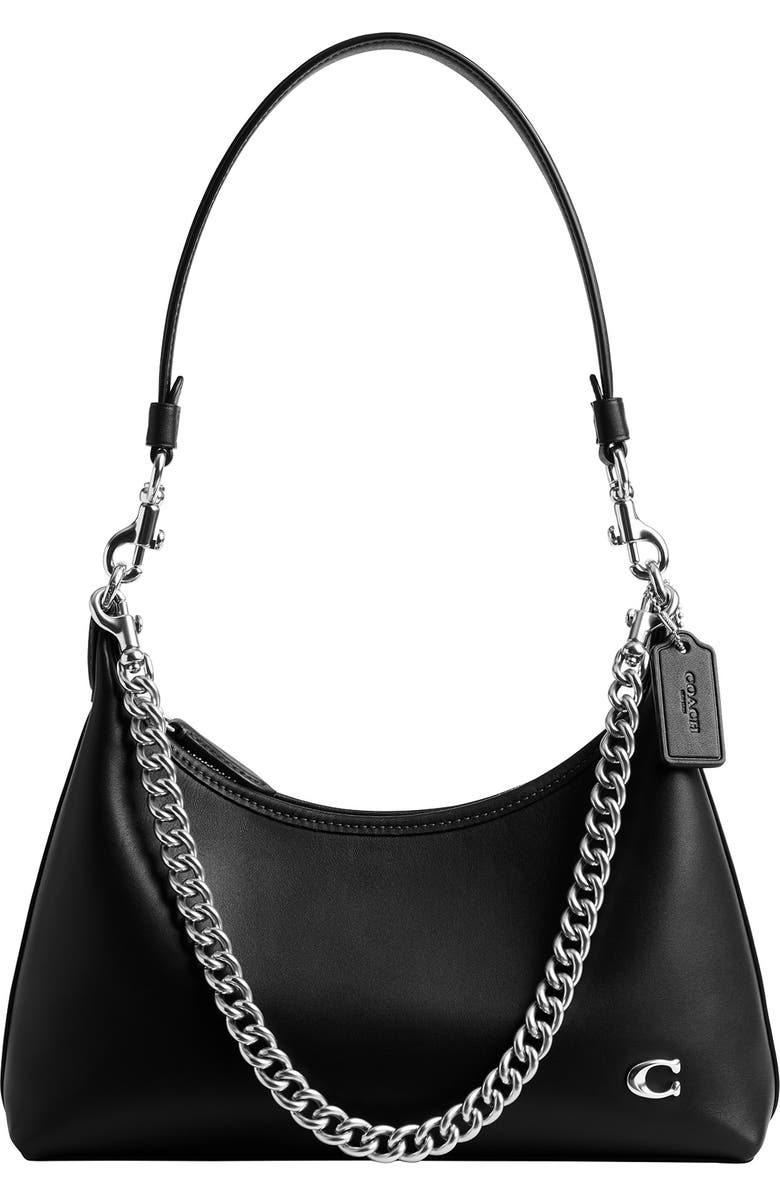 COACH Juliet 25 Glovetanned Leather Shoulder Bag, Main, color, Black